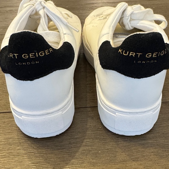 Kurt Geiger White Sneakers with Black Detail. Worn only a couple of times. - Picture 2 of 7